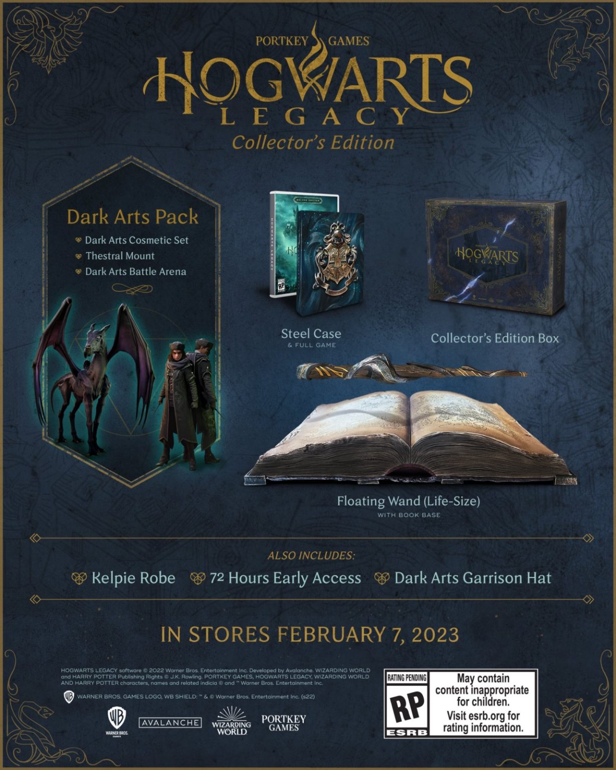 hogwarts legacy dark arts garrison hat