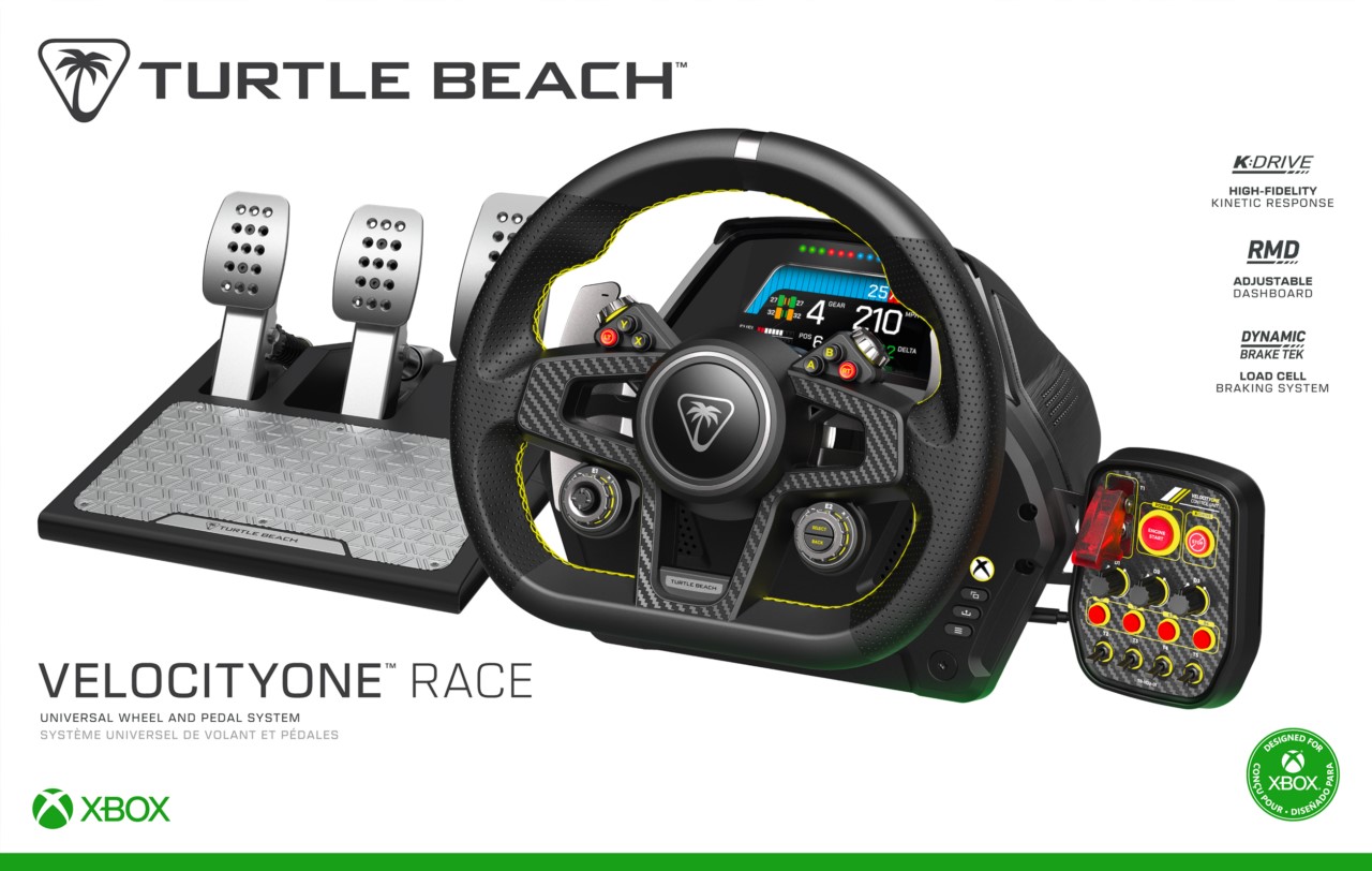 Turtle Beach VelocityOne Race: Simulationszubehör für Rennspiele angekündigt